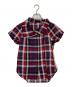 Vivienne Westwood RED LABEL（ヴィヴィアンウエストウッドレッドレーベル）の古着「半袖デザインチェックシャツ」｜レッド