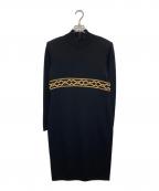 Christian Diorクリスチャン ディオール）の古着「金刺繍ビジューニットワンピース」｜ブラック