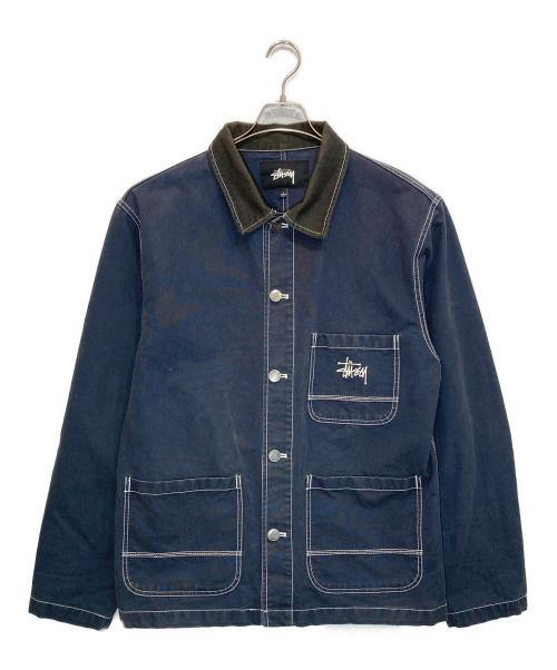 stussy（ステューシー）stussy (ステューシー) カバーオール ネイビー サイズ:Lの古着・服飾アイテム