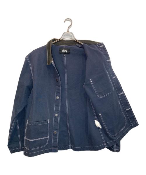 stussy（ステューシー）stussy (ステューシー) カバーオール ネイビー サイズ:Lの古着・服飾アイテム