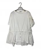 MONCLERモンクレール）の古着「MAGLIA MANICHE CORTE」｜ホワイト