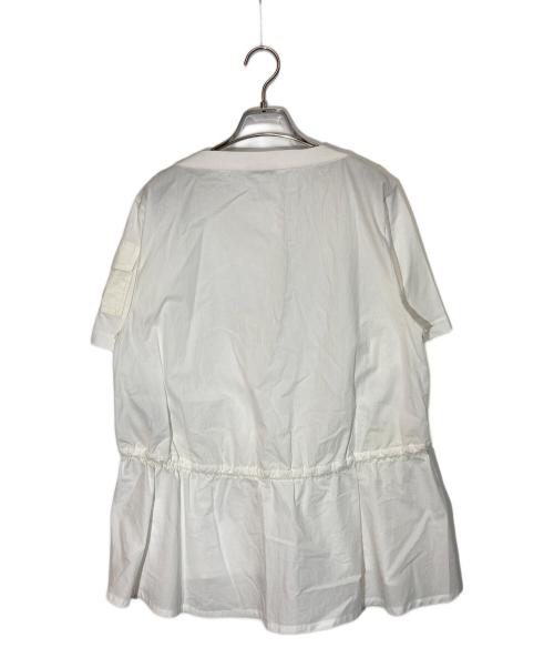 MONCLER（モンクレール）MONCLER (モンクレール) MAGLIA MANICHE CORTE ホワイト サイズ:Ⅿの古着・服飾アイテム