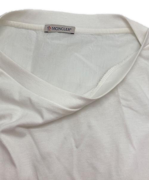 MONCLER（モンクレール）MONCLER (モンクレール) MAGLIA MANICHE CORTE ホワイト サイズ:Ⅿの古着・服飾アイテム