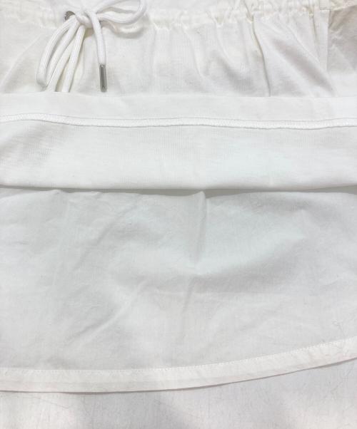 MONCLER（モンクレール）MONCLER (モンクレール) MAGLIA MANICHE CORTE ホワイト サイズ:Ⅿの古着・服飾アイテム