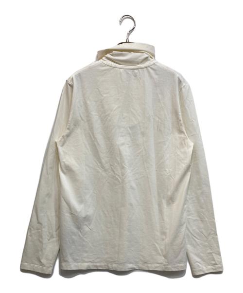 JIL SANDER+（ジルサンダープラス）JIL SANDER+ (ジルサンダープラス) ハーフジップハイネックカットソー ホワイト サイズ:Mの古着・服飾アイテム