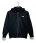 THE NORTH FACE（ザ ノース フェイス）の古着「Square Logo Full Zip」｜ブラック