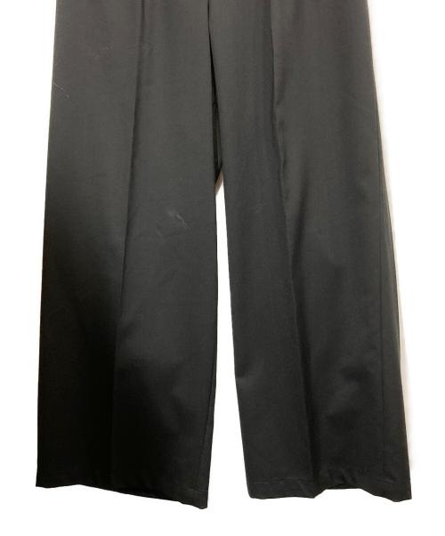 MAISON SPECIAL（メゾンスペシャル）MAISON SPECIAL (メゾンスペシャル) Wool Mix Continuous Tow-Tuck Wide Pants ブラックの古着・服飾アイテム