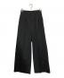 MAISON SPECIAL（メゾンスペシャル）の古着「Wool Mix Continuous Tow-Tuck Wide Pants」｜ブラック
