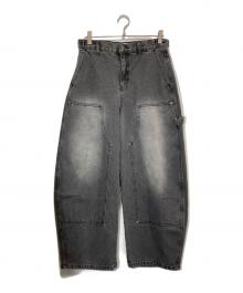 9090（9090）の古着「Double Knee Ballon Denim Pants」｜グレー
