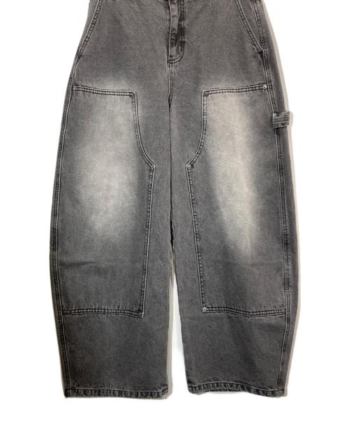 9090（9090）9090 (9090) Double Knee Ballon Denim Pants グレー サイズ:Mの古着・服飾アイテム