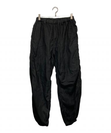 中古・古着通販】CAHLUMN (カウラム) LINEN GYM PANT ブラック サイズ