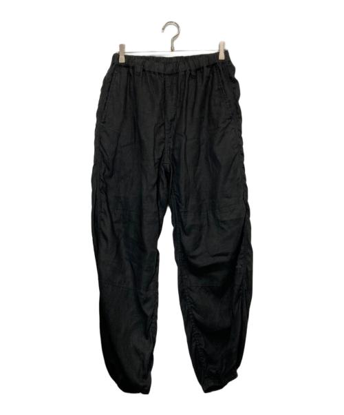 CAHLUMN（カウラム）CAHLUMN (カウラム) LINEN GYM PANT ブラック サイズ:Lの古着・服飾アイテム