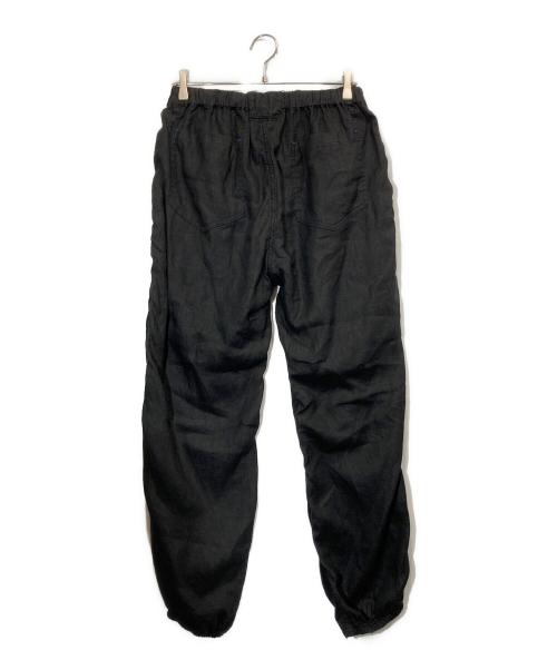 CAHLUMN（カウラム）CAHLUMN (カウラム) LINEN GYM PANT ブラック サイズ:Lの古着・服飾アイテム