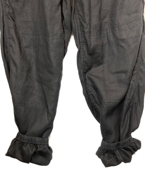 CAHLUMN（カウラム）CAHLUMN (カウラム) LINEN GYM PANT ブラック サイズ:Lの古着・服飾アイテム