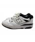 NEW BALANCE (ニューバランス) ローカットスニーカー ホワイト×ブラック サイズ:26cm：7000円