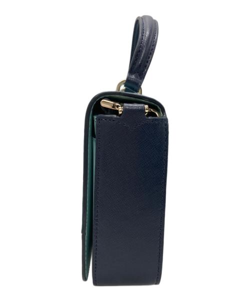 Kate Spade（ケイトスペード）Kate Spade (ケイトスペード) ステイシー スクエアクロスボディ ショルダーバッグ スカイブルー×ネイビー サイズ:-の古着・服飾アイテム