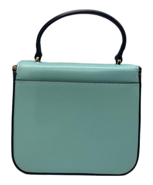 Kate Spade（ケイトスペード）Kate Spade (ケイトスペード) ステイシー スクエアクロスボディ ショルダーバッグ スカイブルー×ネイビー サイズ:-の古着・服飾アイテム