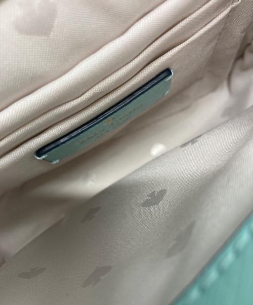 Kate Spade（ケイトスペード）Kate Spade (ケイトスペード) ステイシー スクエアクロスボディ ショルダーバッグ スカイブルー×ネイビー サイズ:-の古着・服飾アイテム