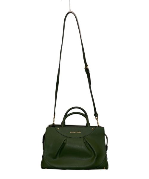 MICHAEL KORS（マイケル・コース）MICHAEL KORS (マイケル・コース) ENZO レザーサッチェル ミディアム グリーン サイズ:-の古着・服飾アイテム