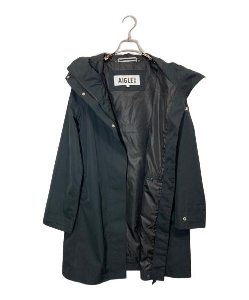 AIGLE（エーグル）AIGLE (エーグル) ロングマウンテンパーカー ブラック サイズ:36の古着・服飾アイテム