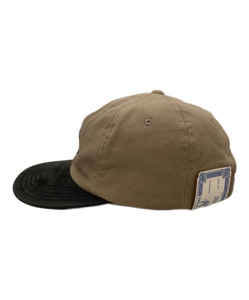THE H.W.DOG&CO.（エイチダブリュードッグアンドコー）THE H.W.DOG&CO. (エイチダブリュードッグアンドコー) TWO TONE CAP ブラック×ベージュ サイズ:-の古着・服飾アイテム