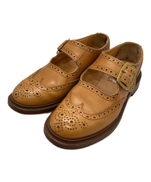 Tricker's（トリッカーズ）Tricker's (トリッカーズ) SHIPS (シップス) ウィングチップ メリージェーン ブラウン サイズ:44の古着・服飾アイテム