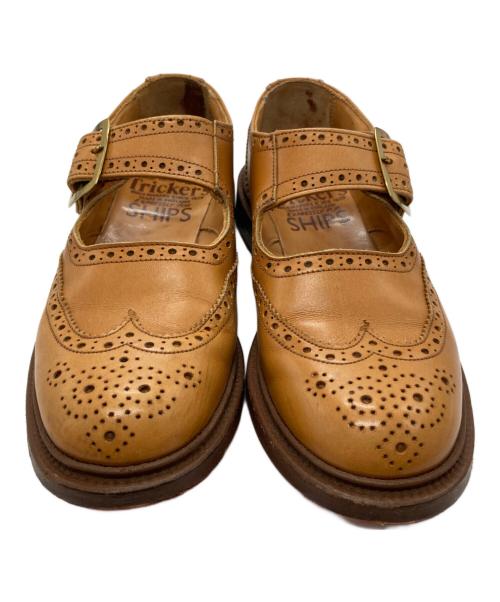 Tricker's（トリッカーズ）Tricker's (トリッカーズ) SHIPS (シップス) ウィングチップ メリージェーン ブラウン サイズ:44の古着・服飾アイテム