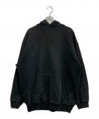 BALENCIAGAバレンシアガ）の古着「LOGO PULLOVER PARKA」｜ブラック