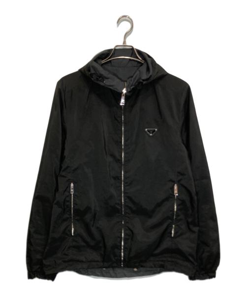 PRADA（プラダ）PRADA (プラダ) リバーシブルナイロンジャケット ブラック サイズ:50の古着・服飾アイテム