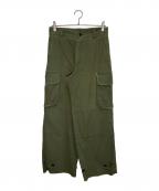 soerteソエルテ）の古着「M47 Wide straight military pants」｜カーキ
