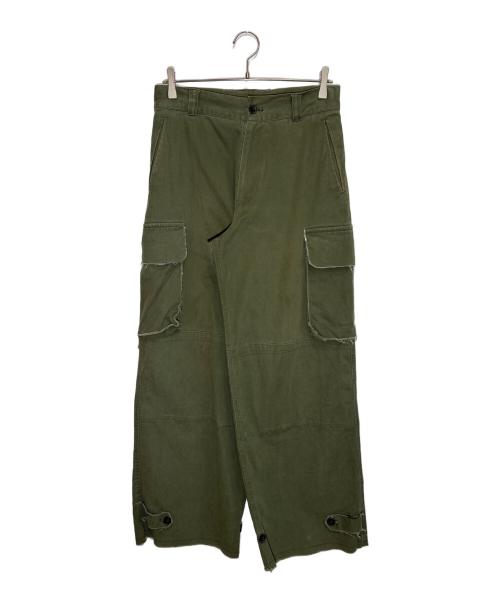 soerte（ソエルテ）soerte (ソエルテ) M47 Wide straight military pants カーキ サイズ:2の古着・服飾アイテム