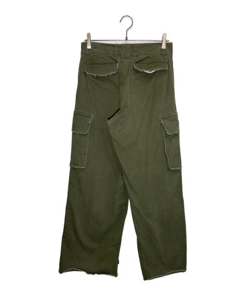 soerte（ソエルテ）soerte (ソエルテ) M47 Wide straight military pants カーキ サイズ:2の古着・服飾アイテム