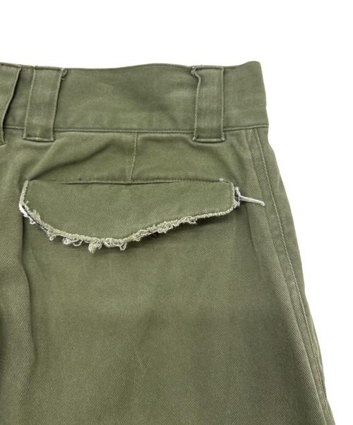 soerte（ソエルテ）soerte (ソエルテ) M47 Wide straight military pants カーキ サイズ:2の古着・服飾アイテム