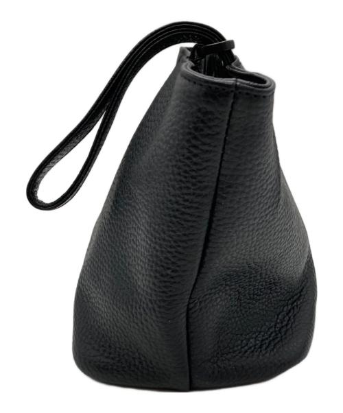 HushTug（ハッシュタグ）HushTug (ハッシュタグ) 巾着レザーバッグ ブラック サイズ:-の古着・服飾アイテム