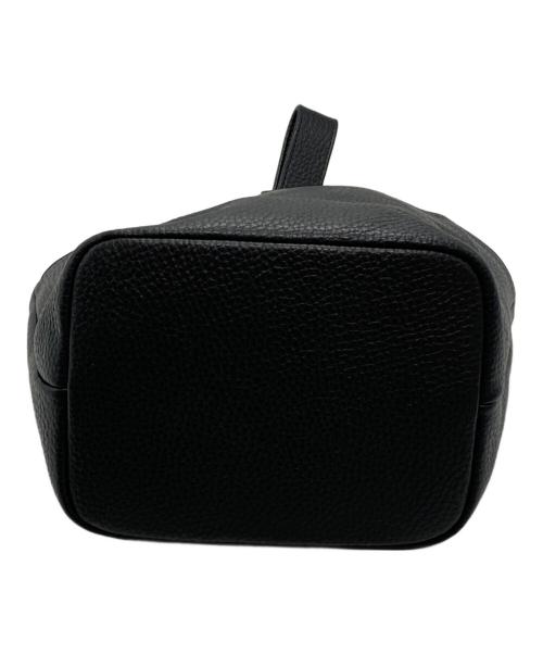 HushTug（ハッシュタグ）HushTug (ハッシュタグ) 巾着レザーバッグ ブラック サイズ:-の古着・服飾アイテム