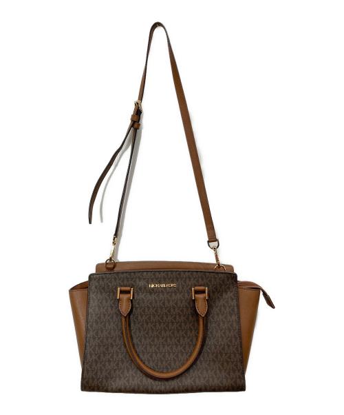 MICHAEL KORS（マイケル・コース）MICHAEL KORS (マイケル・コース) 2WAYバッグ ブラウン サイズ:-の古着・服飾アイテム