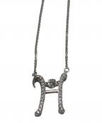 gift from NewYorkギフト フロム ニューヨーク）の古着「揺れる イニシャルネックレス H」｜シルバー