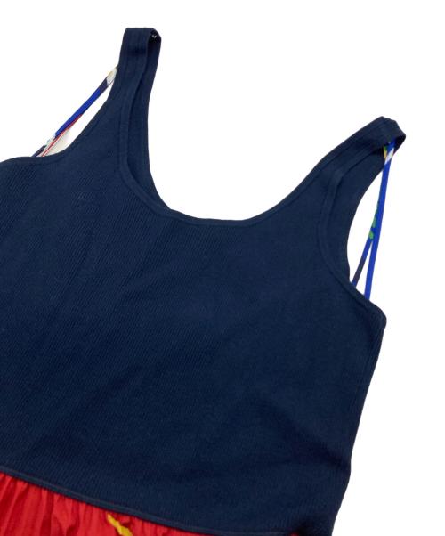 POLO RALPH LAUREN（ポロ・ラルフローレン）POLO RALPH LAUREN (ポロ・ラルフローレン) フローラル ハイブリッド セータープリーテッド ドレス マルチカラー サイズ:Sの古着・服飾アイテム