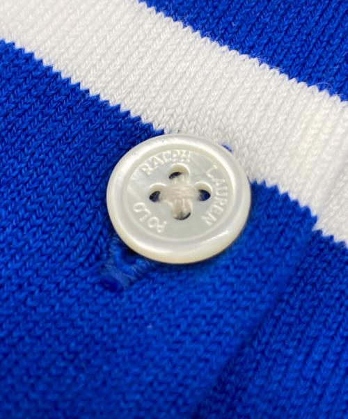 POLO RALPH LAUREN（ポロ・ラルフローレン）POLO RALPH LAUREN (ポロ・ラルフローレン) ボーダーカーディガン ブルー サイズ:Lの古着・服飾アイテム