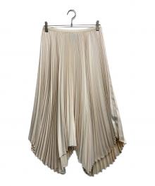 POLO RALPH LAUREN（ポロ・ラルフローレン）の古着「ランダムプリーツスカート」｜ベージュ