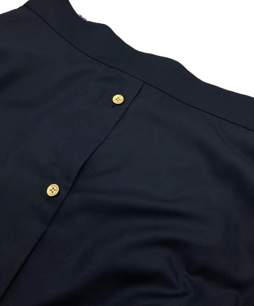 BLUE LABEL CRESTBRIDGE（ブルーレーベルクレストブリッジ）BLUE LABEL CRESTBRIDGE (ブルーレーベルクレストブリッジ) マイクロスパンポプリンスカート ネイビー サイズ:38の古着・服飾アイテム