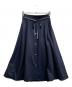 BLUE LABEL CRESTBRIDGE（ブルーレーベルクレストブリッジ）の古着「マイクロスパンポプリンスカート」｜ネイビー