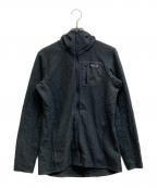 Patagoniaパタゴニア）の古着「R1エア・フルジップ・フーディ」｜ネイビー