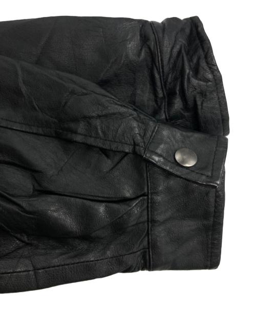 ST JOHN'S BAY（セントジョンズベイ）ST JOHN'S BAY (セントジョンズベイ) ジップアップレザージャケット ブラック サイズ:XLの古着・服飾アイテム