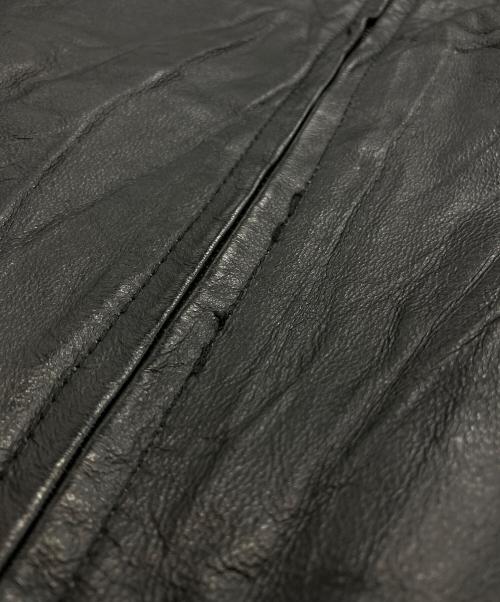 ST JOHN'S BAY（セントジョンズベイ）ST JOHN'S BAY (セントジョンズベイ) ジップアップレザージャケット ブラック サイズ:XLの古着・服飾アイテム