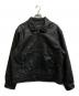 ST JOHN'S BAY（セントジョンズベイ）の古着「ジップアップレザージャケット」｜ブラック