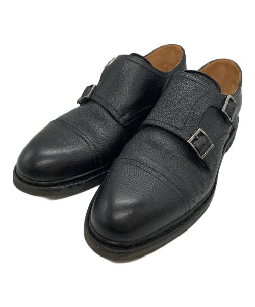 PARABOOT（パラブーツ）PARABOOT (パラブーツ) BEAMS F (ビームスエフ) POE モンクストラップシューズ ブラック サイズ:6の古着・服飾アイテム