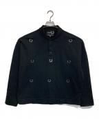 FRED PERRY×RAF SIMONSフレッドペリー×ラフシモンズ）の古着「ローレルリーススウェットポロ」｜ブラック