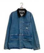 stussyステューシー）の古着「カバーオール」｜ブルー
