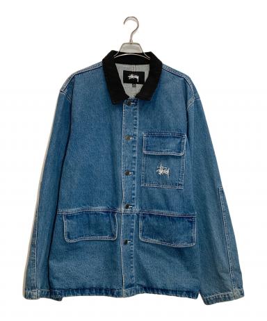中古・古着通販】stussy (ステューシー) カバーオール ブルー サイズ